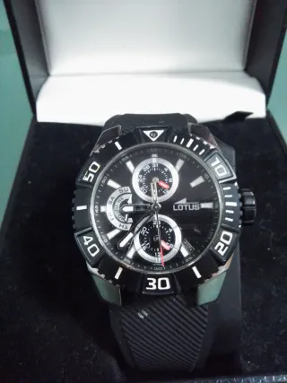 Reloj Lotus Cronógrafo Hombre Negro