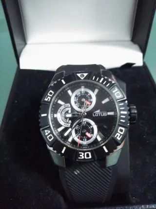 Reloj Lotus Cronógrafo Hombre Negro