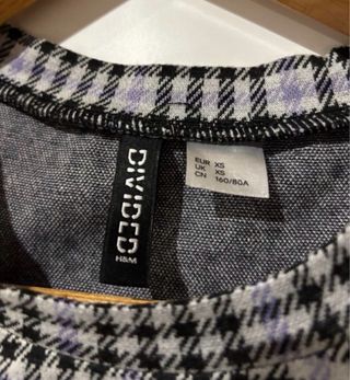 Vestido Divided cuadros XS/34