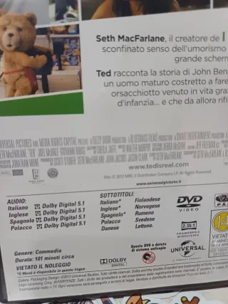 Ted DVD Commedia in Italiano