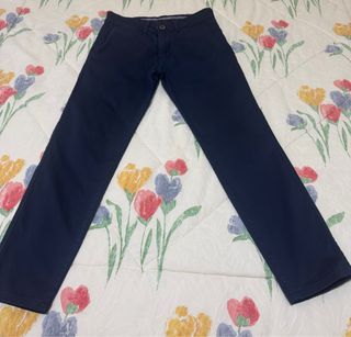 Pantalones chinos Yelow skin talla 38 azul