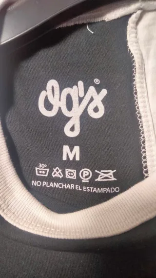 Camiseta OG's bicolor negra y blanca