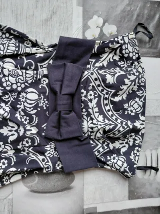 Vestido estampado lazo