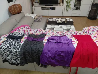 Vestido estampado lazo