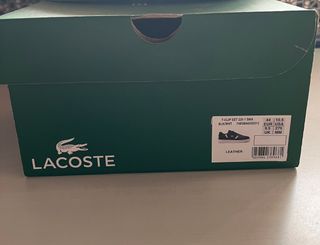 Zapatillas Lacoste Negras y Blancas