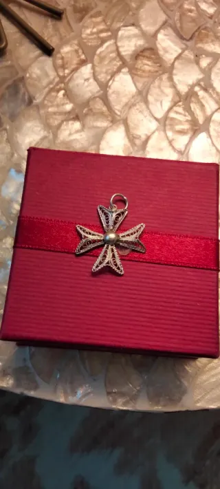 Cruz de Malta Plata Filigrana