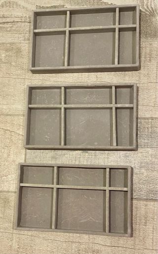 Organizador de joyas gris