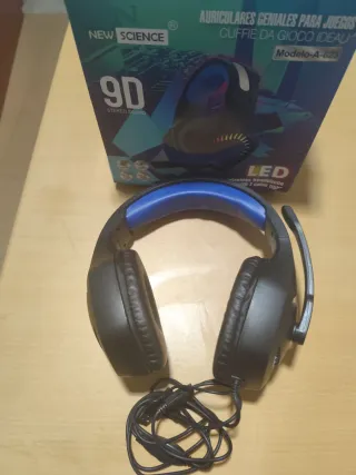 Auriculares Gamer New Science 9D LED