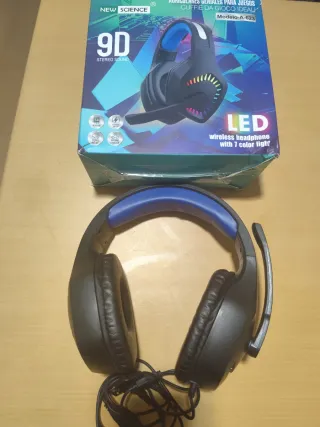 Auriculares Gamer New Science 9D LED