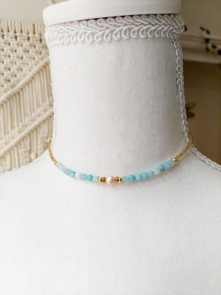 Collier in Acquamarina