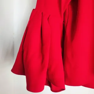 Blusa Zara Woman Roja Mangas Acampanadas Talla M