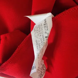 Blusa Zara Woman Roja Mangas Acampanadas Talla M