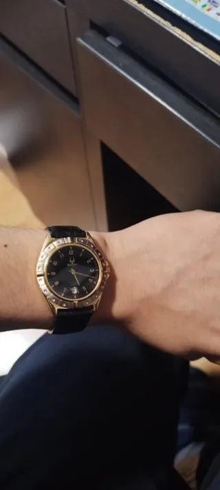 Orologio Bulova Vintage da uomo Nero e Oro