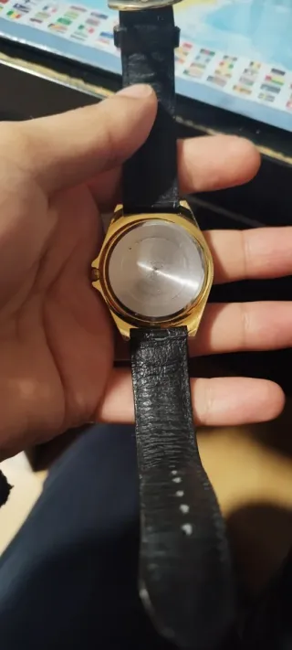 Orologio Bulova Vintage da uomo Nero e Oro