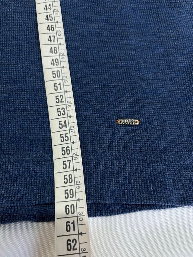 Hugo Boss polo azul manga larga S