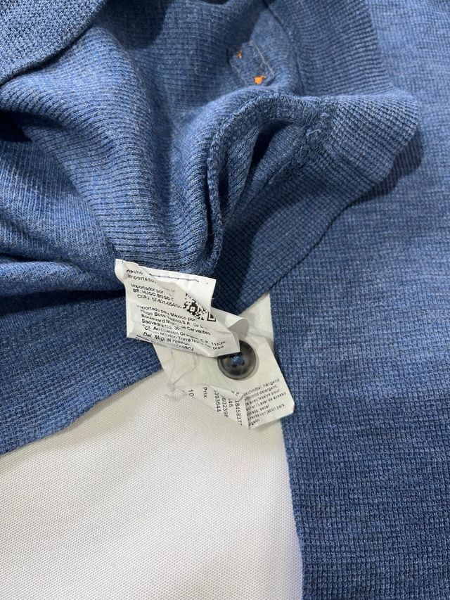 Hugo Boss polo azul manga larga S