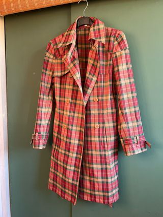 Gabardina a cuadros