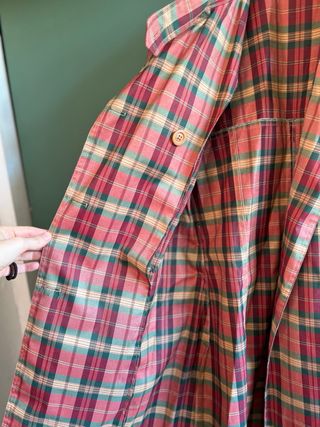 Gabardina a cuadros