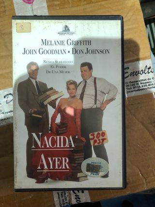 Película VHS Nacida Ayer (Drama)