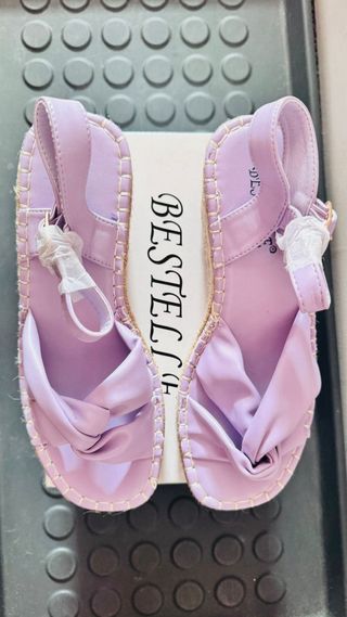 Sandália cunha lilás Bestelle 38