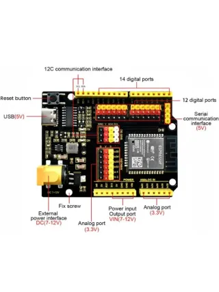 KEYESTUDIO ESP32 PLUS Placa Desarrollo