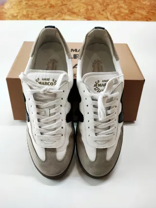 Zapatillas Amat Marco Gris y Blanco