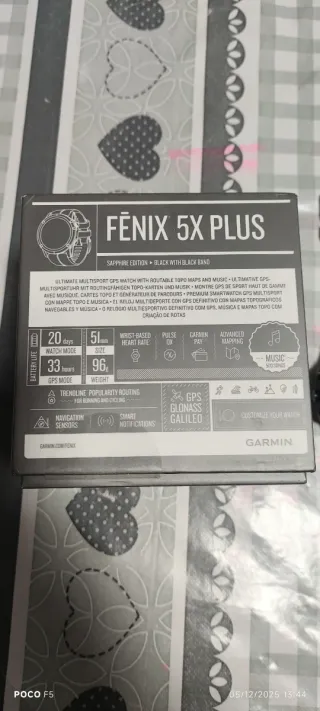 Garmin Fenix 5X Negro y Rojo
