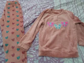 Pijama mujer rosa lazos XXL