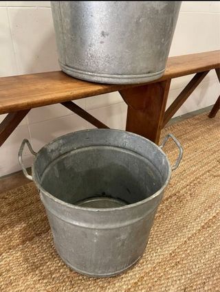 Cubos zinc Francia años 50 Precio por unidad