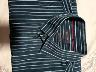 Camisa Boston Rayas Gris y Blanca