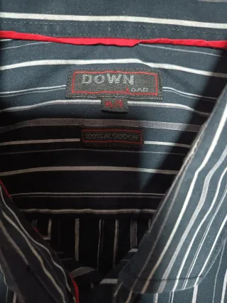 Camisa Boston Rayas Gris y Blanca