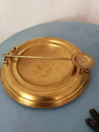 Brasero y paletilla latón