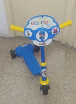 Patinete Infantil Pocoyo Azul y Amarillo