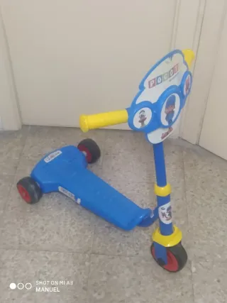 Patinete Infantil Pocoyo Azul y Amarillo