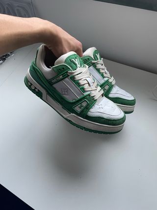 Zapatillas Louis Vuitton Verdes y Blancas
