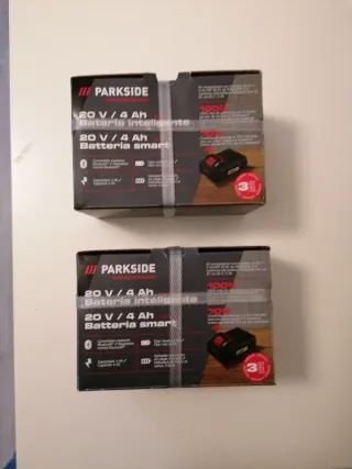 2 Baterías Parkside 20V 4Ah Smart Inteligentes