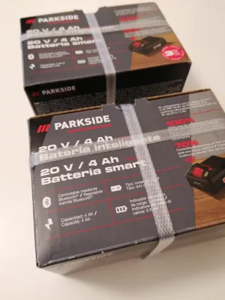 2 Baterías Parkside 20V 4Ah Smart Inteligentes