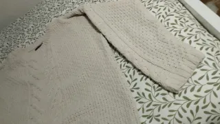 Jersey de ochos beige talla única