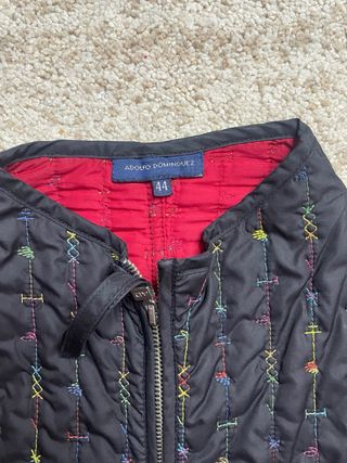 Chaqueta Adolfo Dominguez Negra Multicolor Talla M