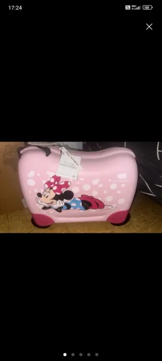 Maleta Infantil Ruedas Minnie Samsonite Rosa