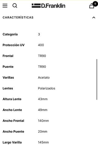 Gafas de sol D.Franklin nuevas