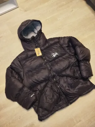 Chaqueta Stussy Negra Gris Talla XXL