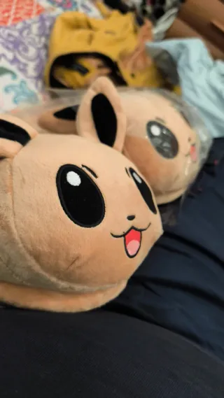 Zapatillas de estar por casa beige y marrón