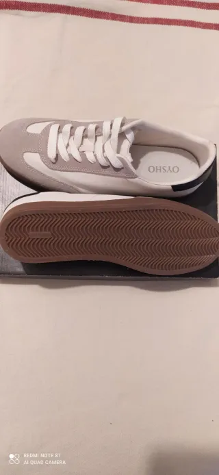 Zapatillas mujer beige