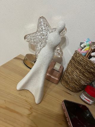 Statuetta Claraluna bianca