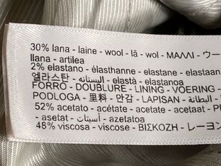 Pantalón Massimo Dutti Lana Talla 38