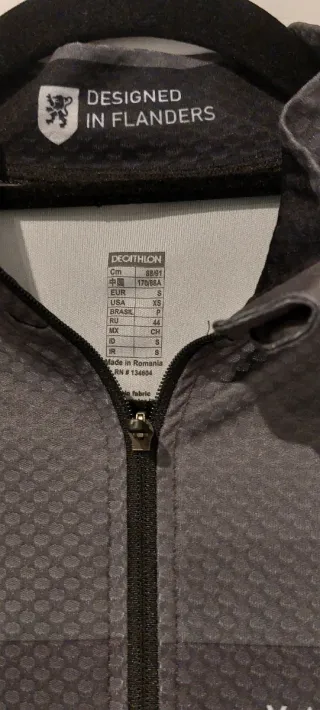 Maillot Ciclismo Van Rysel Gris Talla S