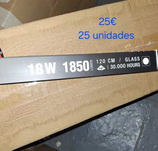 25 Tubos LED 18W 1850 Lúmenes 120cm