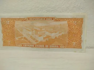 Billete 2 Cruzeiros Brasil 1956-1958