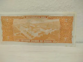 Billete 2 Cruzeiros Brasil 1956-1958